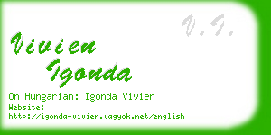 vivien igonda business card